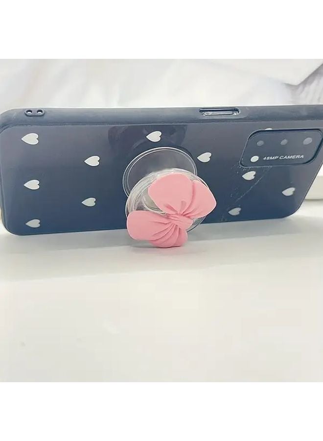 Pink Foldable Phone Stand Adjustable Desk Mount Nonslip Base Handsfree Viewing - Image 1